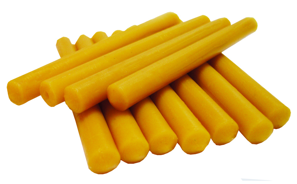 Cera d'enganxar en barres (yellow) 12 units.